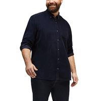 S.Oliver Regular: Button Down-Hemd aus Cord Langarmhemden blau Herren 
