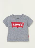 Levi's T-Shirt, Rundhalsausschnitt, Logo, für Babys, grau meliert