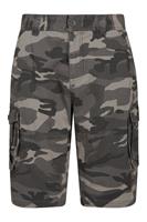 Mountain Warehouse Camouflage Herren Cargo-Shorts - Grau/Schwarz