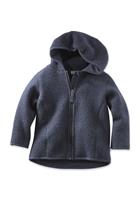hessnatur - Kid's Wollfleece Jacke Full Zip - Wollen vest, blauw