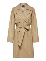 Selected Double-breasted Trenchcoat Dames Bruin