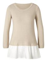 Pullover in ivoorkleurig van Linea Tesini