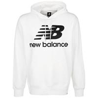 New Balance Essentials Stacked Logo Kapuzenpullover Herren, weiß