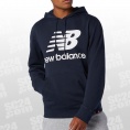 newbalance New Balance Essentials Stacked Logo Pullover Hoodie blau/weiss Größe M