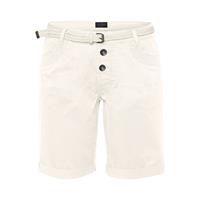 Oklahoma Premium Denim Chino Shorts mit Gürtel Shorts weiß Damen 