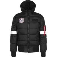 Alpha industries Winterjacke Hooded Puffer FD NASA Winterjacken schwarz Herren 