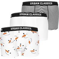 Urban Classics Boxershorts Snowman 3-Pack Boxershorts weiß Herren 