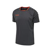 Hummel Voetbalshirt Authentic Poly - Grijs/Oranje Kinderen