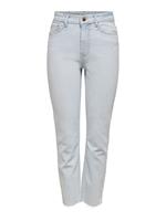 Only Onlemily Life Hw Cropped Straight Fit Jeans Dames Blauw