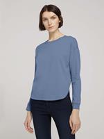 Tom Tailor Denim Strick & Sweatshirts Loose Fit Sweatshirt Sweatshirts blau Damen 