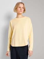Tom Tailor Denim Strick & Sweatshirts Loose Fit Sweatshirt Sweatshirts gelb Damen 