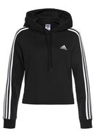 Adidas Essentials 3-Stripes Cropped Sweater Met Capuchon Dames