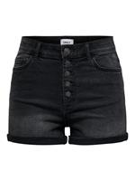 ONLY high waist jeans short ONLHUSH black denim