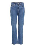 Vila Mid-waist Straight Fit Jeans Dames Blauw