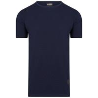 One Redox T-shirt heren basic donkerblauw effen met stretch van , 
