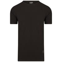 One Redox T-shirt heren basic zwart effen met stretch van  fashion, 
