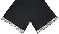 CWI sjaal effen dames 180 x 72 cm polyester zwart one size