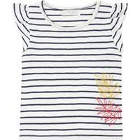 Sense Organics Baby T-Shirt BUTTERFLY für Mädchen, Organic Cotton blau/weiß Mädchen 