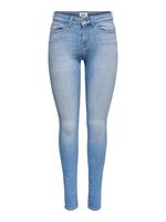 Only Onlanne Life Mid Skinny Jeans Dames Blauw