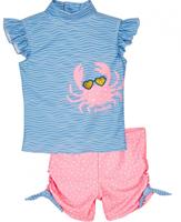 Playshoes Baby Badeanzug BADE KREBS pink/blau Mädchen 