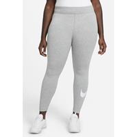 NIKE Sportswear Essential Damen Leggings dk grey heather/white