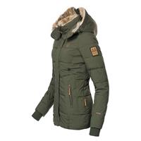 MARIKOO Winterjacke Nekoo Winterjacken grün Damen 