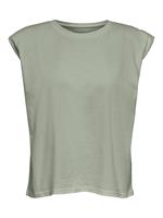Only Frauen T-Shirt onlAmy Padded Shoulder in grün