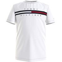 Tommy Hilfiger Flag Rib T-Shirt Junior, Wit