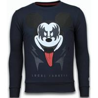 Local Fanatic  Sweatshirt Kiss My Mickey Strass