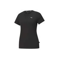 Puma Damen T-Shirt - Essentials Small Logo Tee, Rundhals, Kurzarm, uni Unterhemden schwarz Damen 