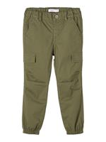 NAME IT Katoenen Twill Cargo Broek Heren Green