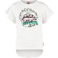 Vingino T-shirt met printopdruk wit Meisjes Katoen Ronde hals Printopdruk - 