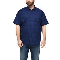 S.Oliver Regular: Kurzarmhemd Kurzarmhemden blau Herren 