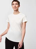 Puma Damen T-Shirt - ESS Embroidered Tee, Rundhals, Kurzarm, uni Unterhemden weiß Damen 