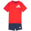 Adidas Baby Set T-Shirt + Sweatshorts BOS SUM für Jungen, Organic Cotton schwarz/rot Junge 
