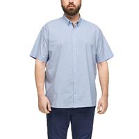 S.Oliver Regular: Hemd aus Baumwollstretch Kurzarmhemden blau Herren 