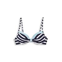 ESPRIT Women Beach gestreepte beugel bikinitop donkerblauw/wit