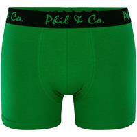 Phil & Co Phil & Co 2-Pack Boxershorts Heren Basic Groen
