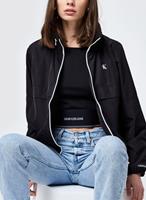 Calvin Klein Jeans Windbreaker Contrast Zip Regenjacken schwarz Damen 