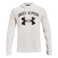Under Armour hoodie Rival Terry Big Logo wit/zwart