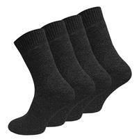 Cotton Prime NORWEGER Socken 4 Paar, mit Vollplüsch Socken anthrazit Herren 