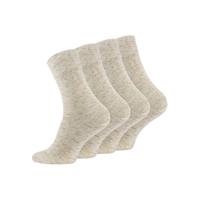 Cotton Prime Leinen Socken Natur 8 Paar, mit Baumwolle Socken beige Herren 