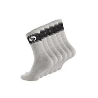 STARK SOUL Sportsocken im RETRO Design - Frotteesohle 6 Paar Socken grau Herren 