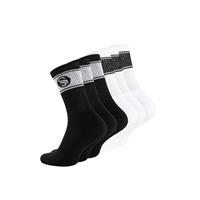 STARK SOUL Sportsocken im RETRO Design - Frotteesohle 6 Paar Socken schwarz/weiß Herren 