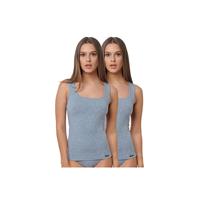 Yenita Tank Top Modern-Collection (2er Set) Unterhemden grau Damen 