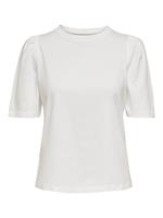 Only Frauen T-Shirt onlNora Pastel Life Vol Denim in weiß