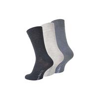 XXL Socken 3 Paar, in Übergröße Socken grau Herren 
