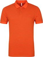 Sun68 Poloshirt Cold Dye Stripes Orange