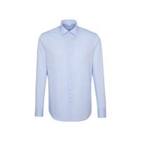 Seidensticker Business Hemd Shaped Langarm Kentkragen Uni Langarmhemden blau Herren 
