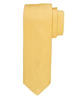 Profuomo heren tie silk woven yellow